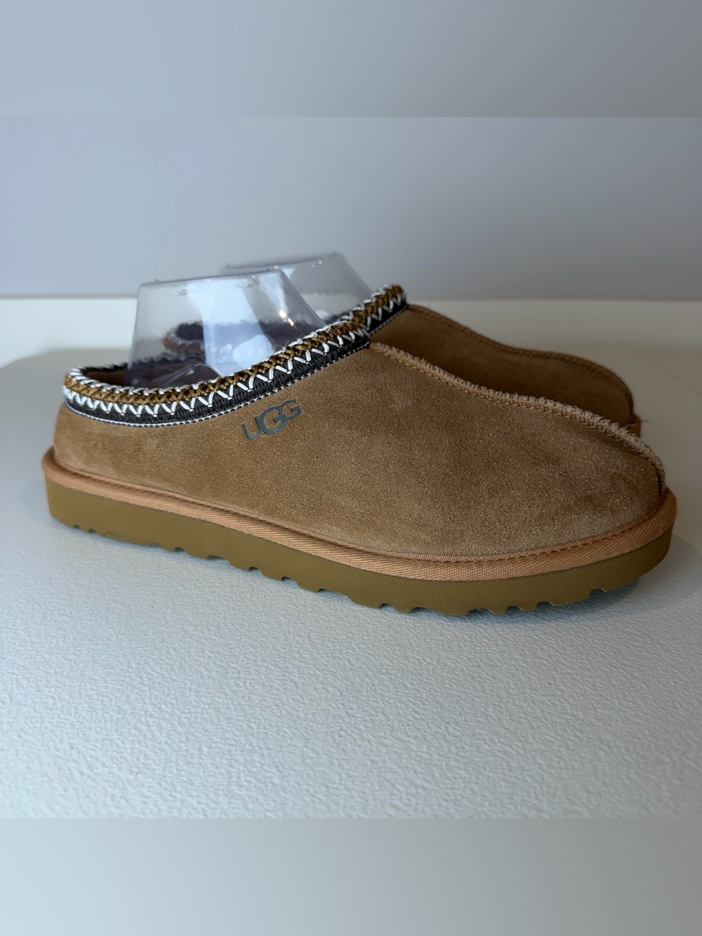 Ugg Men’s Tan Brown Tasman II Loungewear Wool Casual Winter Slippers Size 9